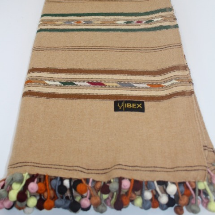 Angoora Bambles Brown Handmade Shawl