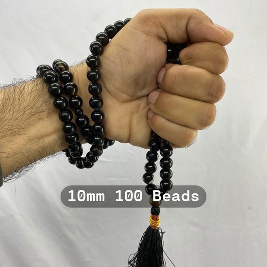 Black Aqeeq Tasbeeh 100 Beads