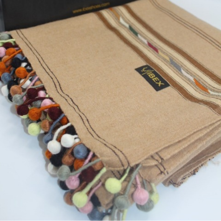 Angoora Bambles Brown Handmade Shawl