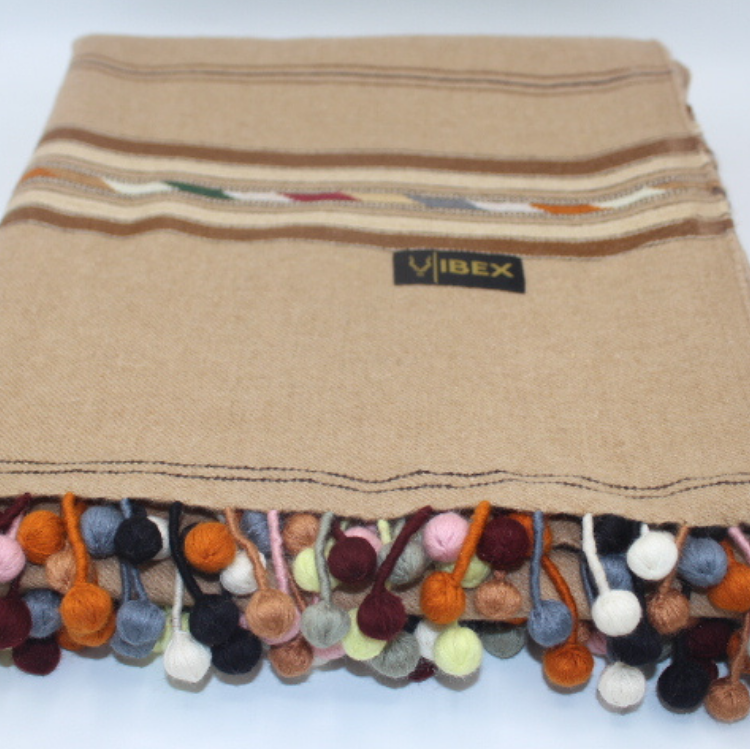 Angoora Bambles Brown Handmade Shawl