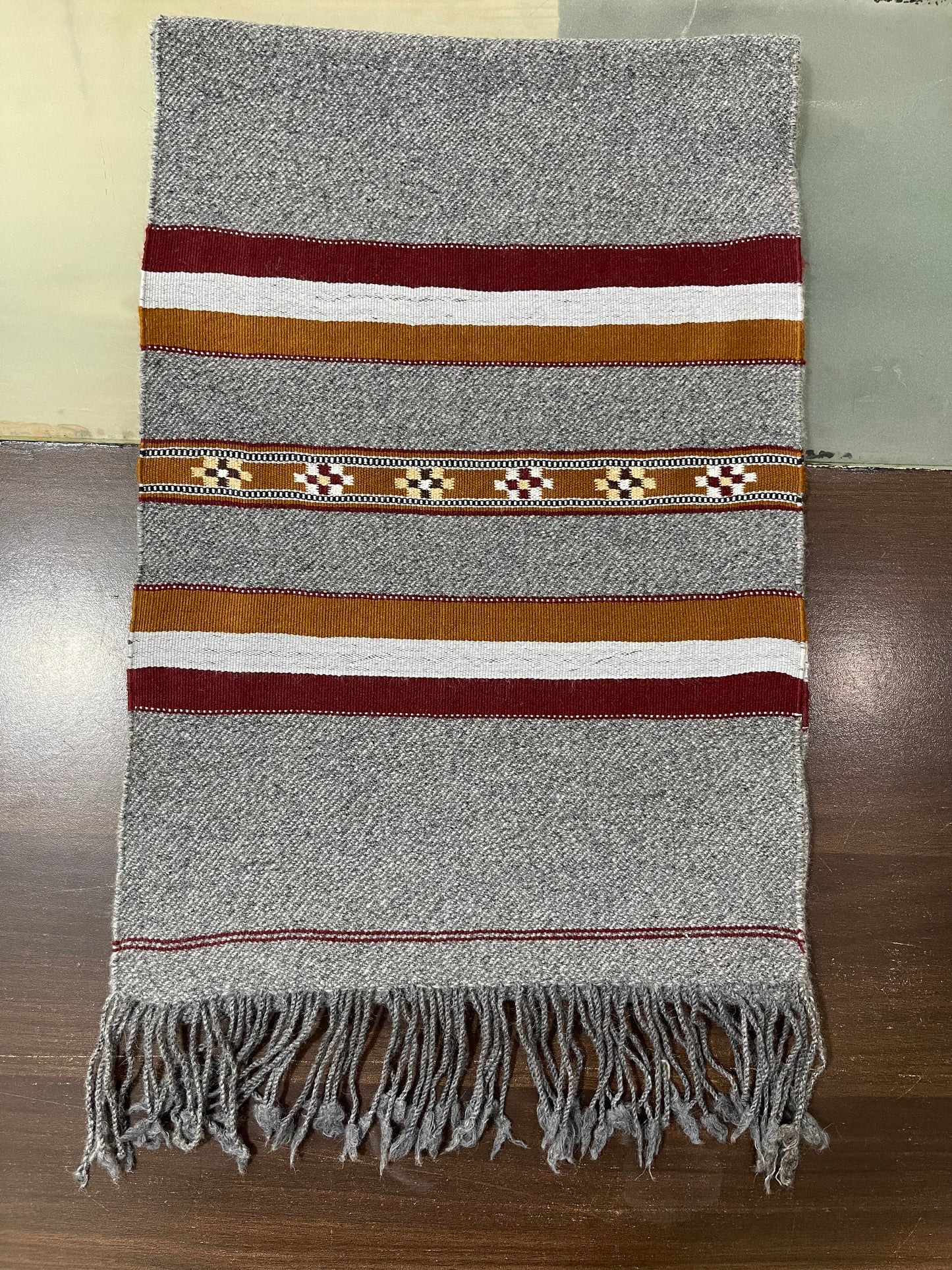 Handmade Mufflers- Grey (Three-Band Classic Design)