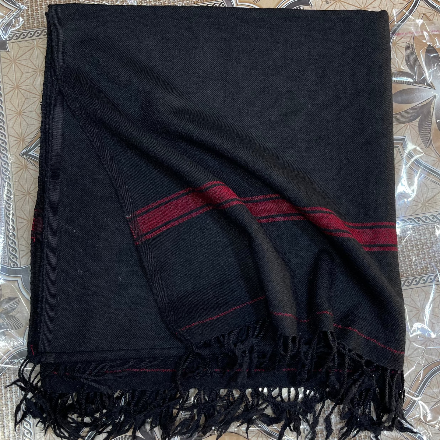 Shah-tosh Swati Shawls — Premium-Soft Elegance- Plain White