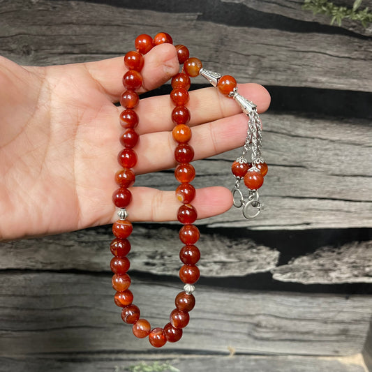 Yamni (Red) Aqeeq Stone Tasbih Collection