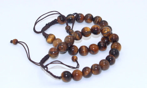 Tiger Eye Bracelet for Him & Her ( 16 Beads ,10mm size)