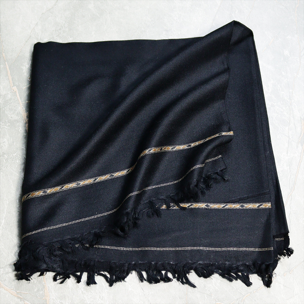 Black Pashmina 96 count Shawl