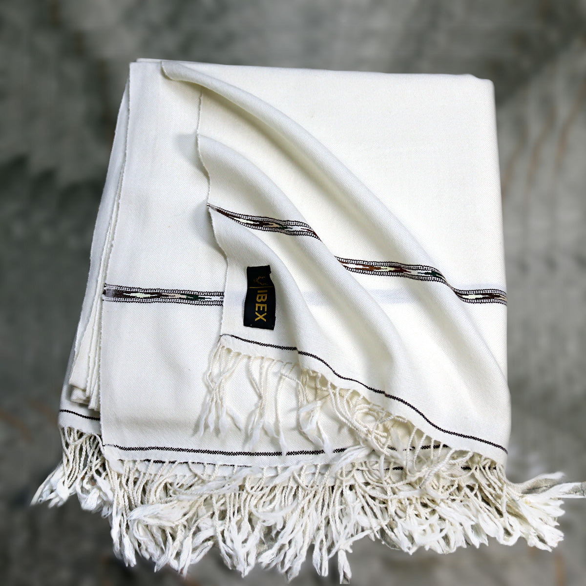 72 Count Premium Class (440 gram) Swati Shawl Off-White,