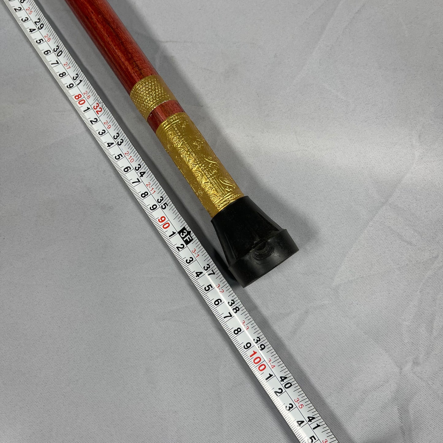 Handmade Royal Brass & Wood Walking Cane – Vintage Golden Handle