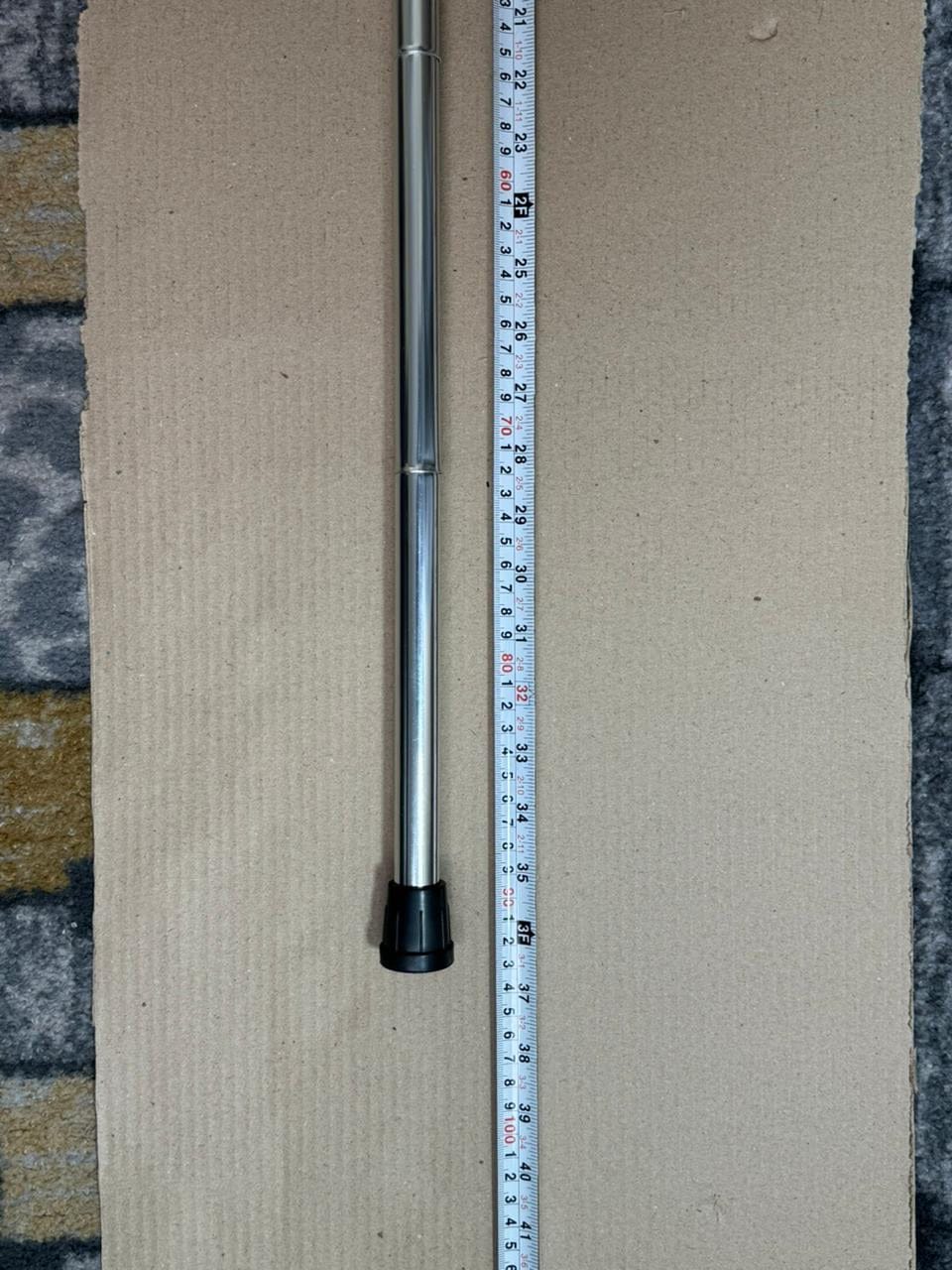 Aluminum Collapsible Walking Stick Silver Color.