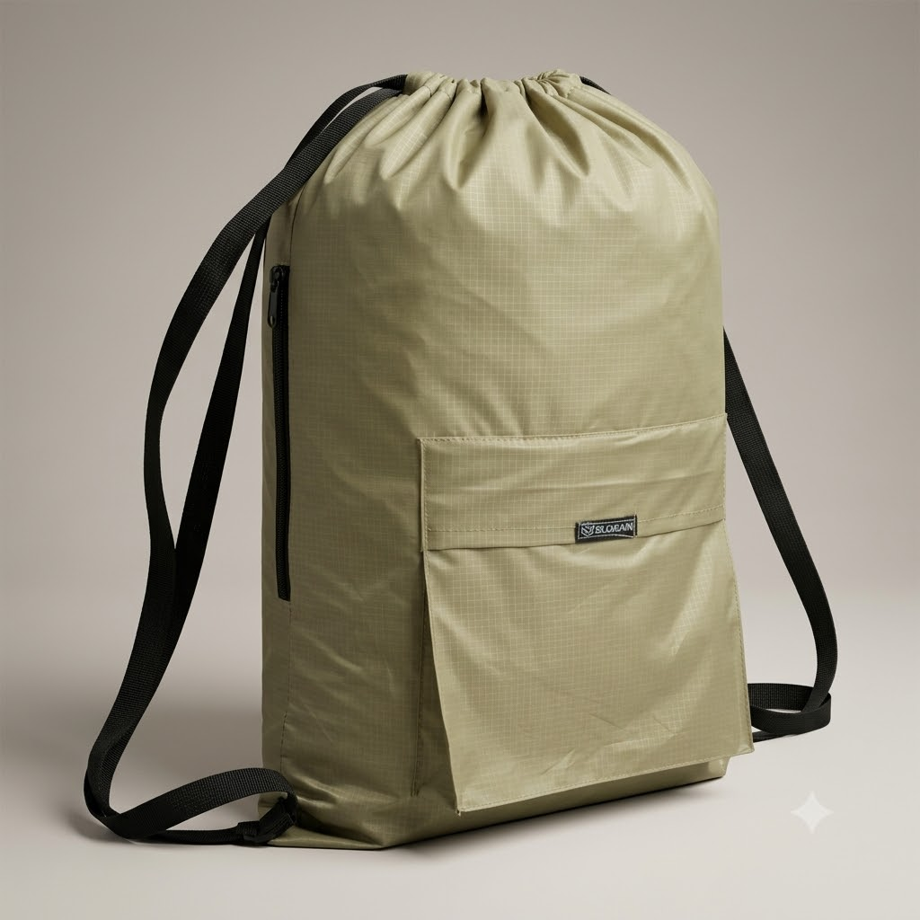 Drawstring Bag – , Waterproof, All-Purpose for Hajj Umrah College/Uni , Gym & Daily Use (Olive Green)