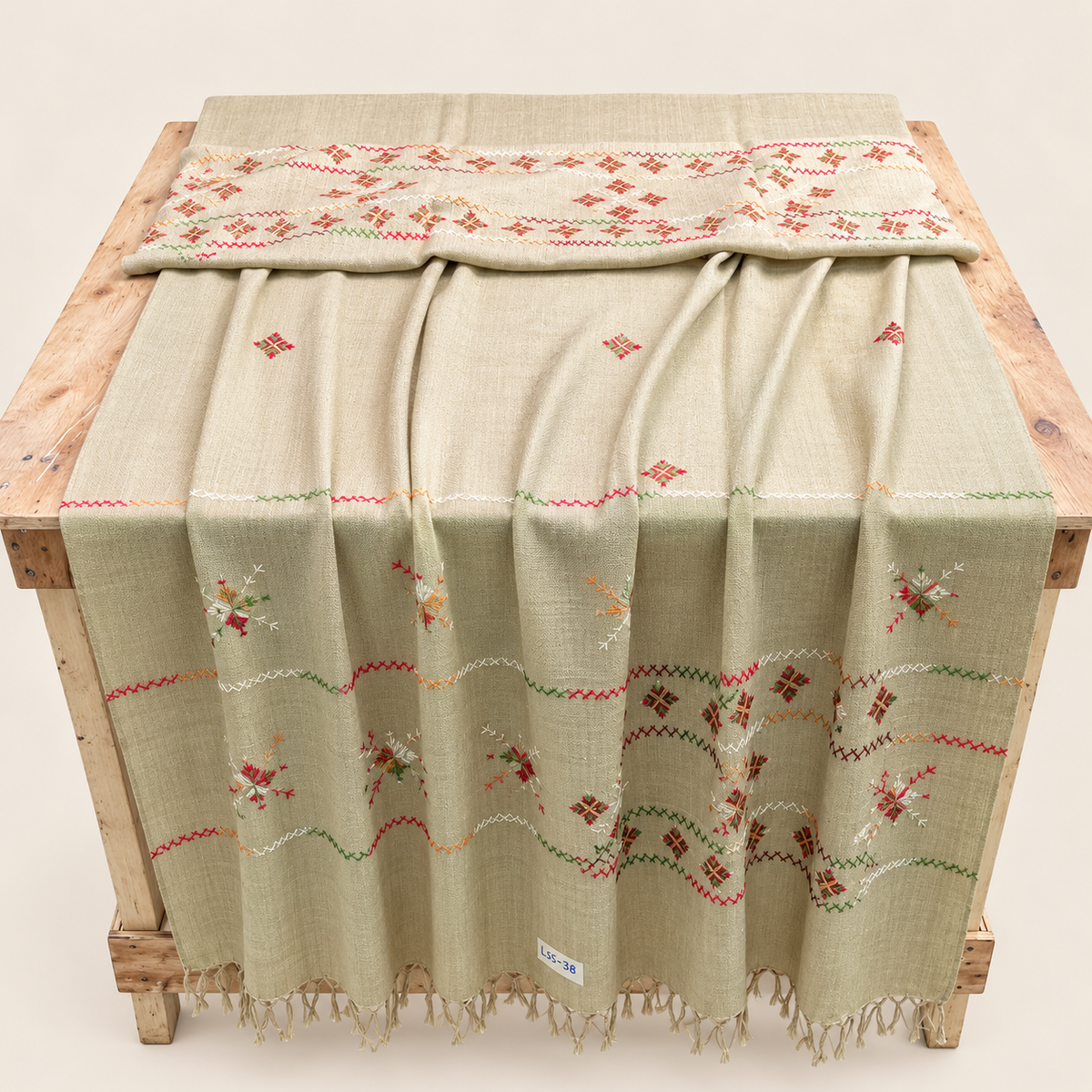 Ladies Swati Handmade Woolen Shawl , Article No LSS-038