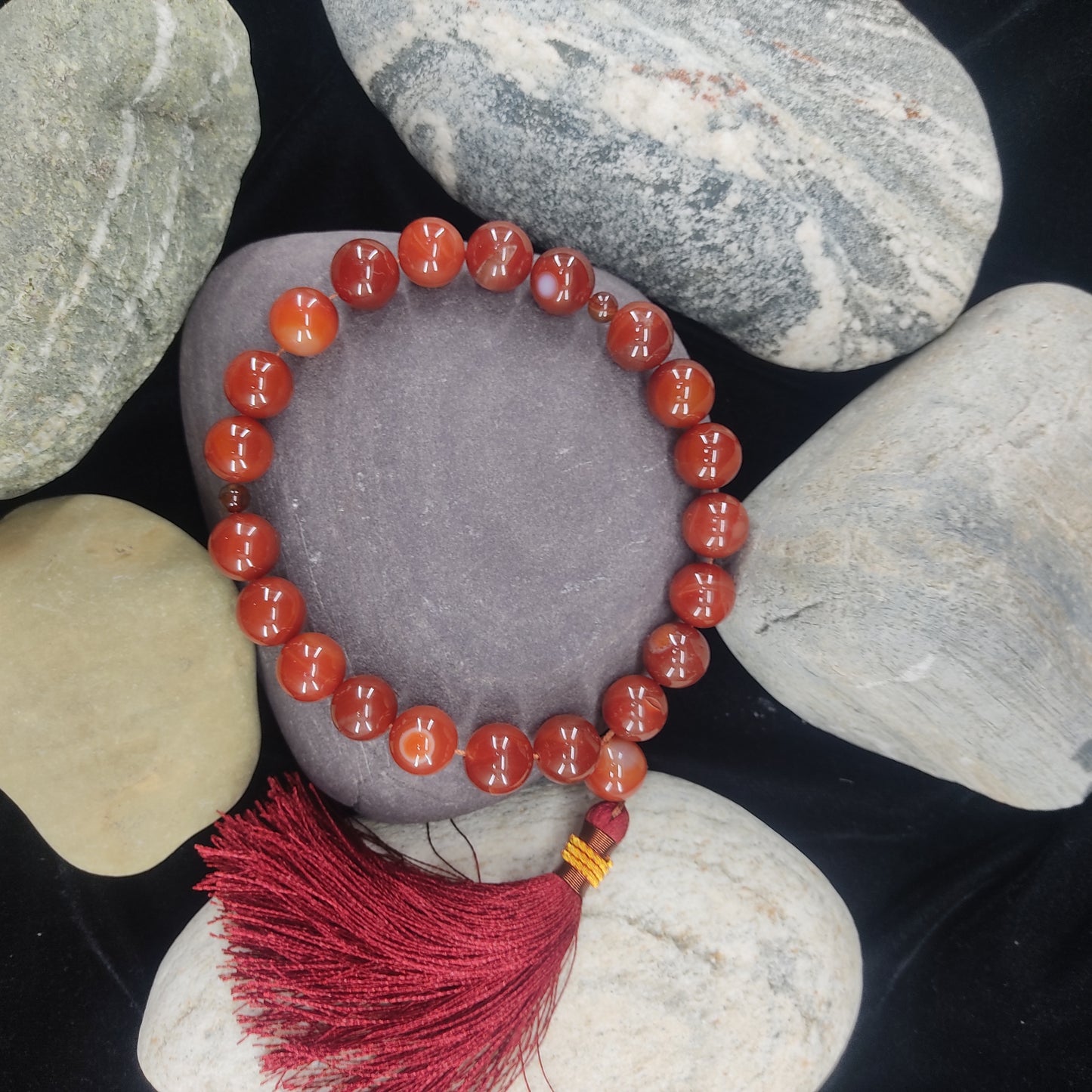 Yamni (Red) Aqeeq Stone Tasbih Collection (Copy)