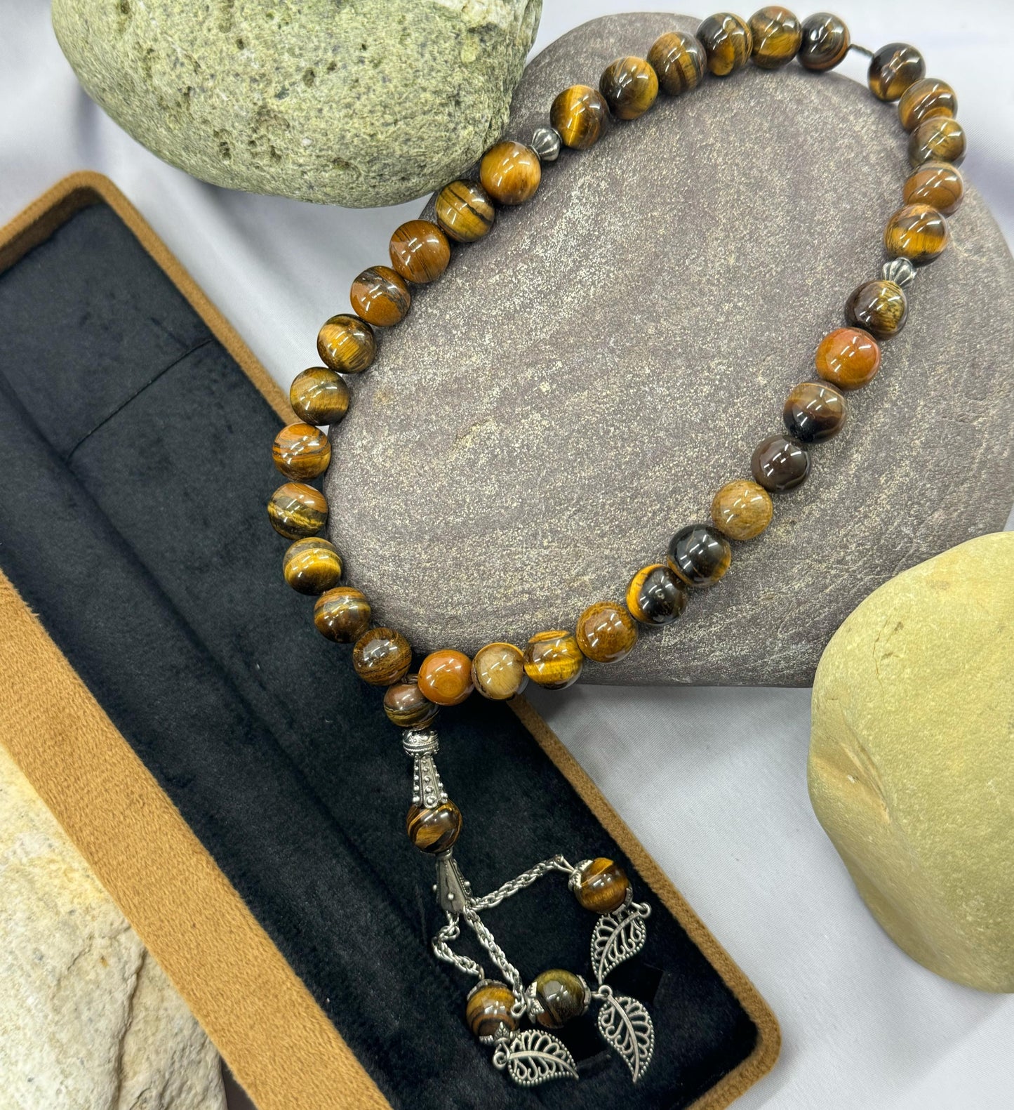 Tiger Eye Aqeeq Tasbih 8mm/100 Beads