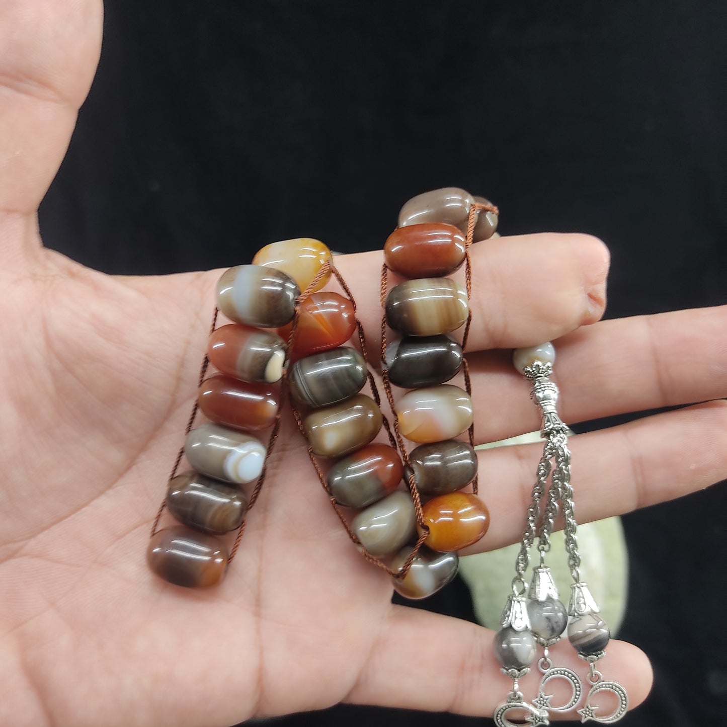 Sulaimani Aqeeq Stone Tasbeeh Turkish Style 12mm/21 Beads