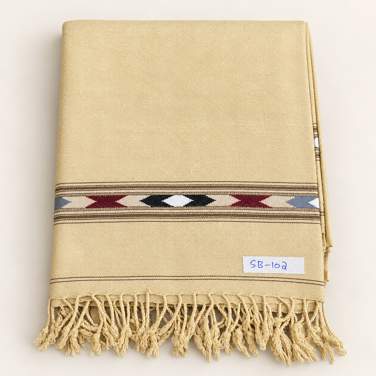 Stonage Sadabahar Swati Kaadi Shawl , Pure and Original Woolen,  Light Camel SB-102