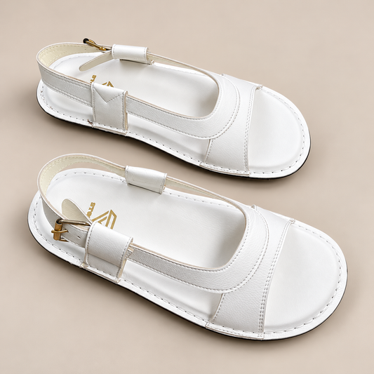 Hajj & Umrah Special Slippers, for Men  (Handmade, Anti slip, All Day Comfort) White Color