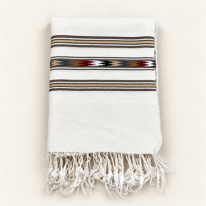 Angoora Wool Handmade  Soft  Mufflers- Off-white