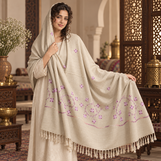 Ladies Swati Handmade Woolen Shawl , Article No LSS-039