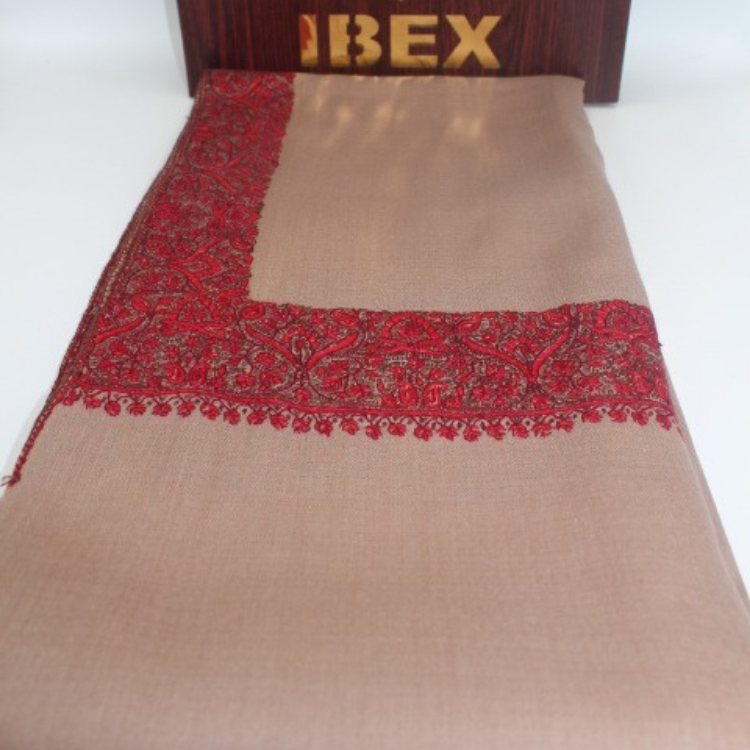 Kashmiri Shathosh Shawl BROWN Color