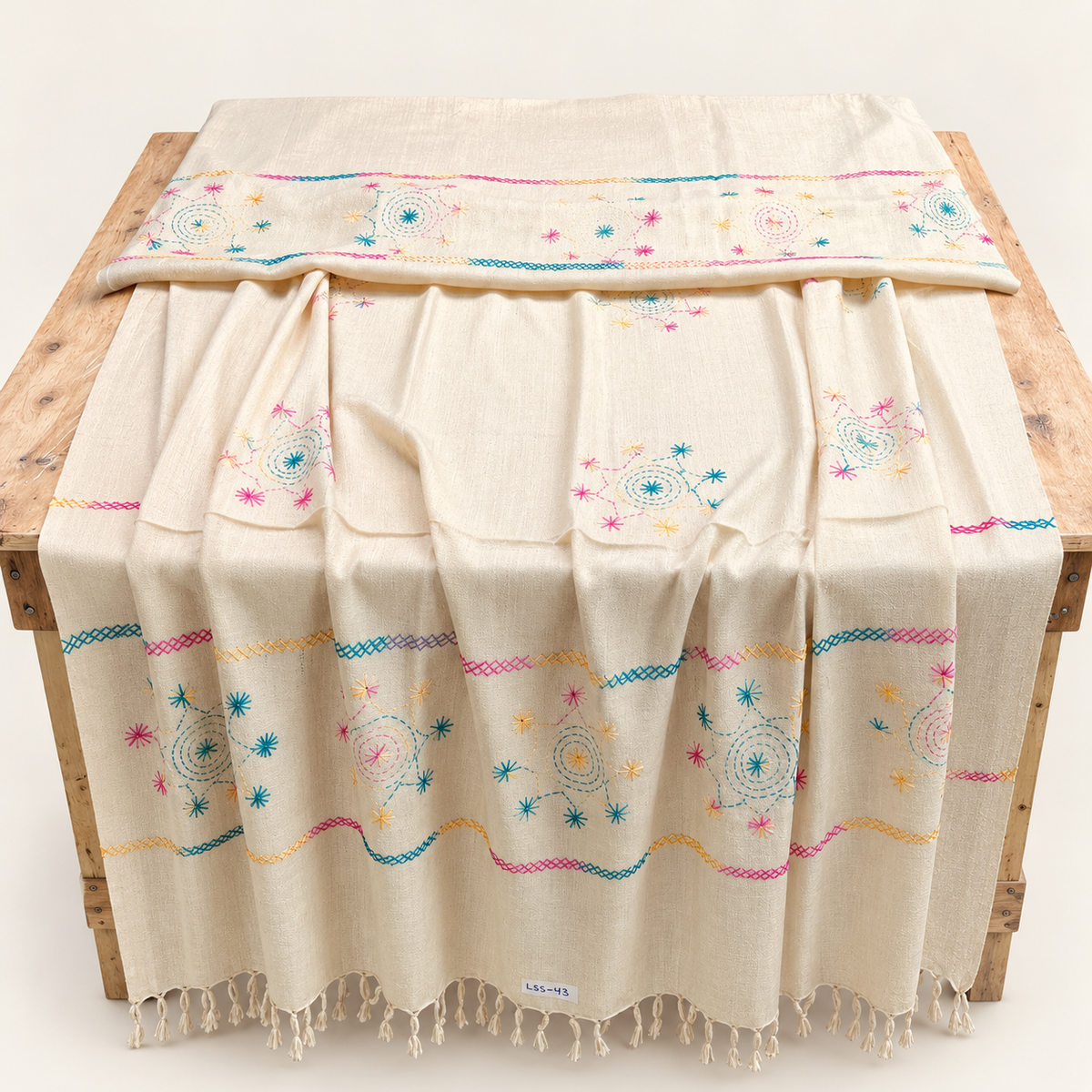 Ladies Swati Handmade Woolen Shawl , Article No LSS-043
