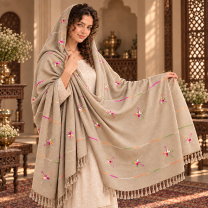 Ladies Swati Handmade Woolen Shawl , Article No LSS-037