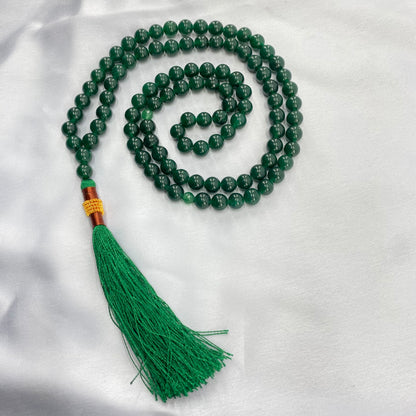 Green Aqeeq Stone  Tasbeeh 8mm 100 beads