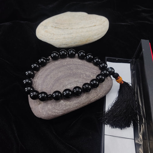 Black Aqeeq Tasbih 14 mm/21 Beads