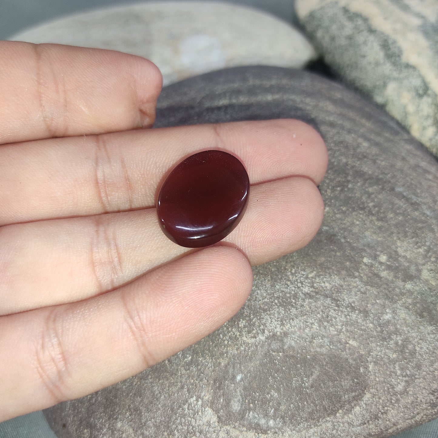 Yamni Aqeeq Stone (Blood Red)