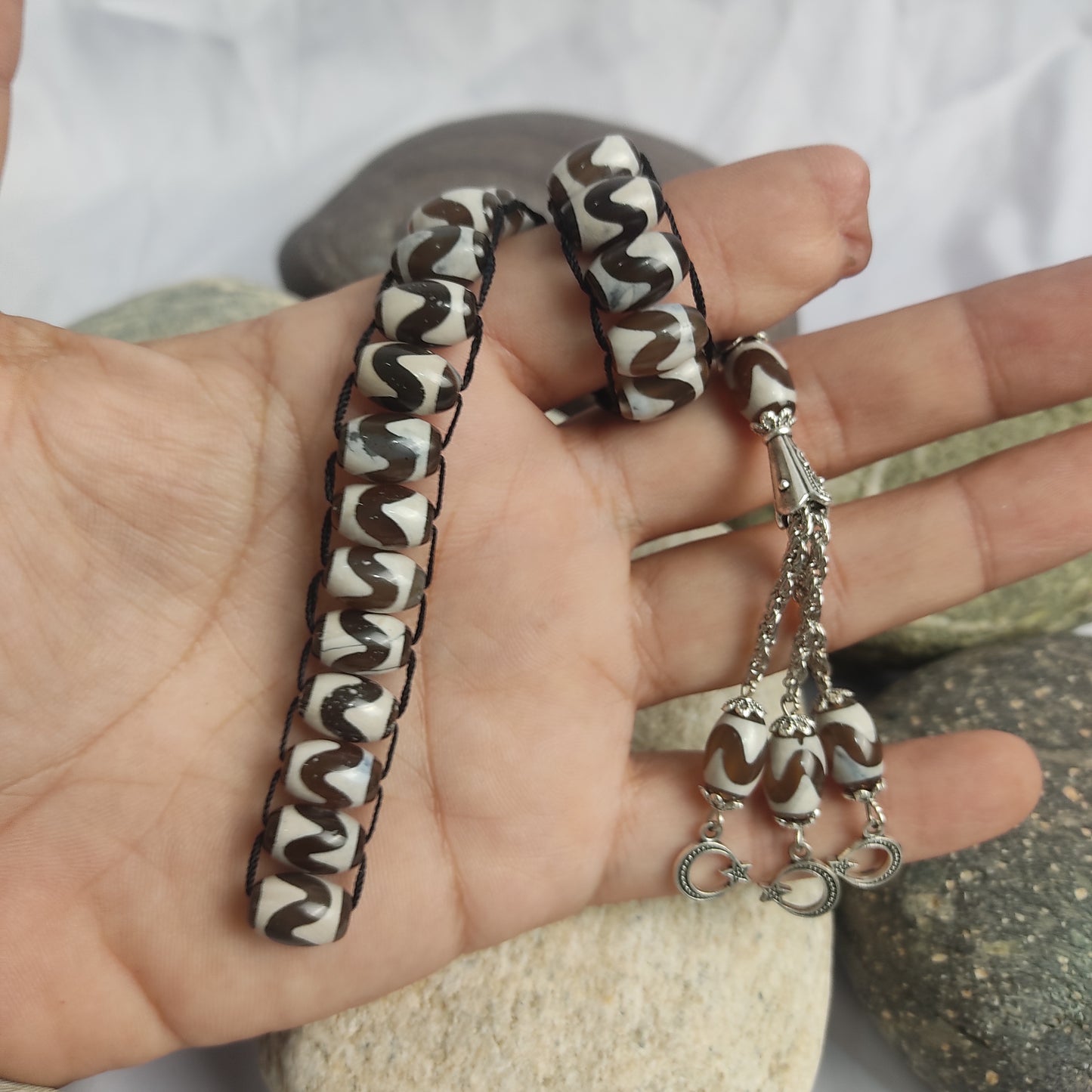 Tibatian Hamalayan  Turkish Style Tasbeeh  12mm/25 Beads