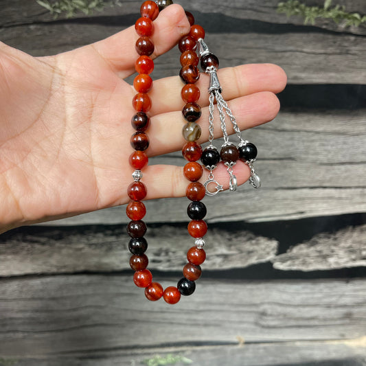 Mukhanwan ( Sulaimani)  Aqeeq Stone Tasbeeh