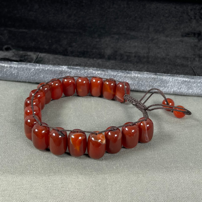 Turkish Round Yamni Red  Aqeeq  Stone Tasbeeh Tasbeeh