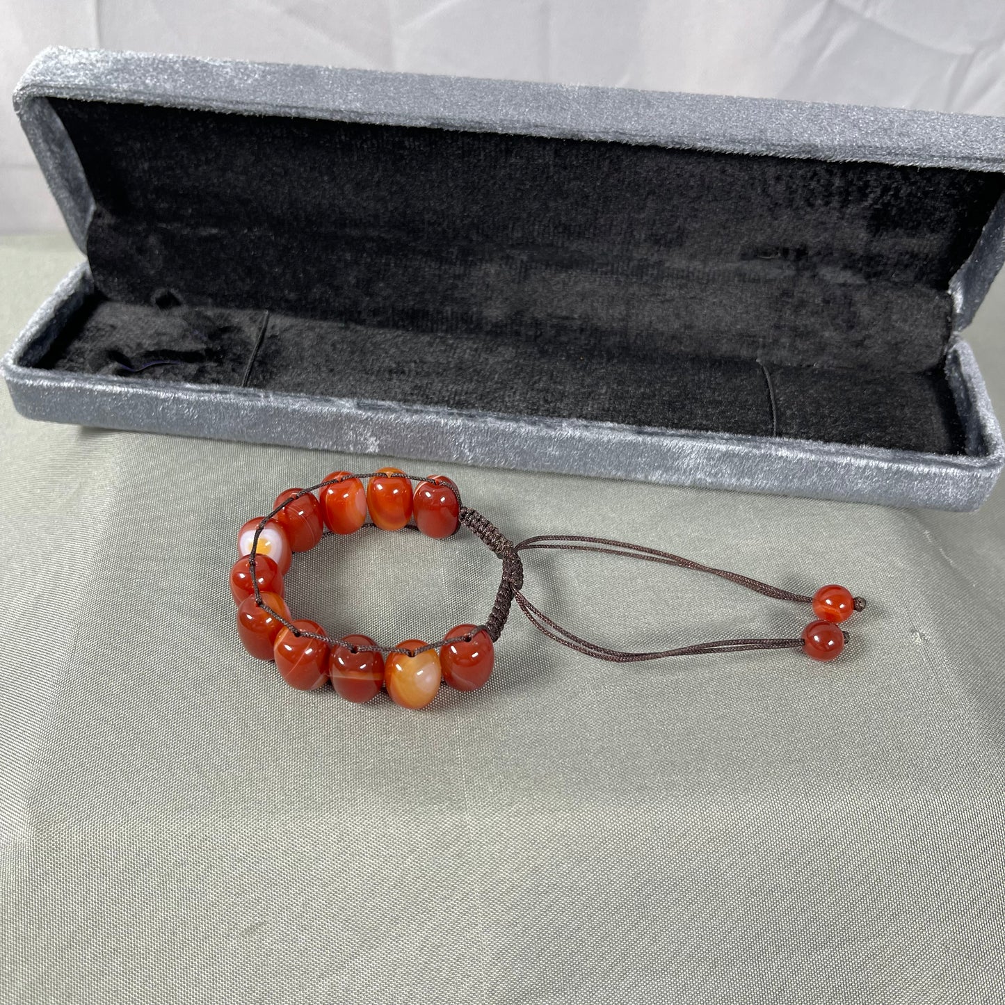 Turkish Round Yamni Red  Aqeeq  Stone Tasbeeh Tasbeeh