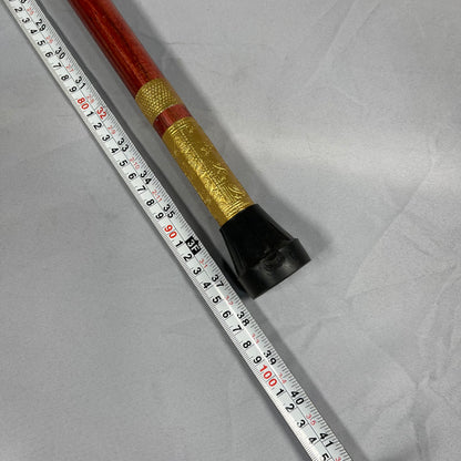Handmade Royal Brass & Wood Walking Cane – Vintage Golden Handle