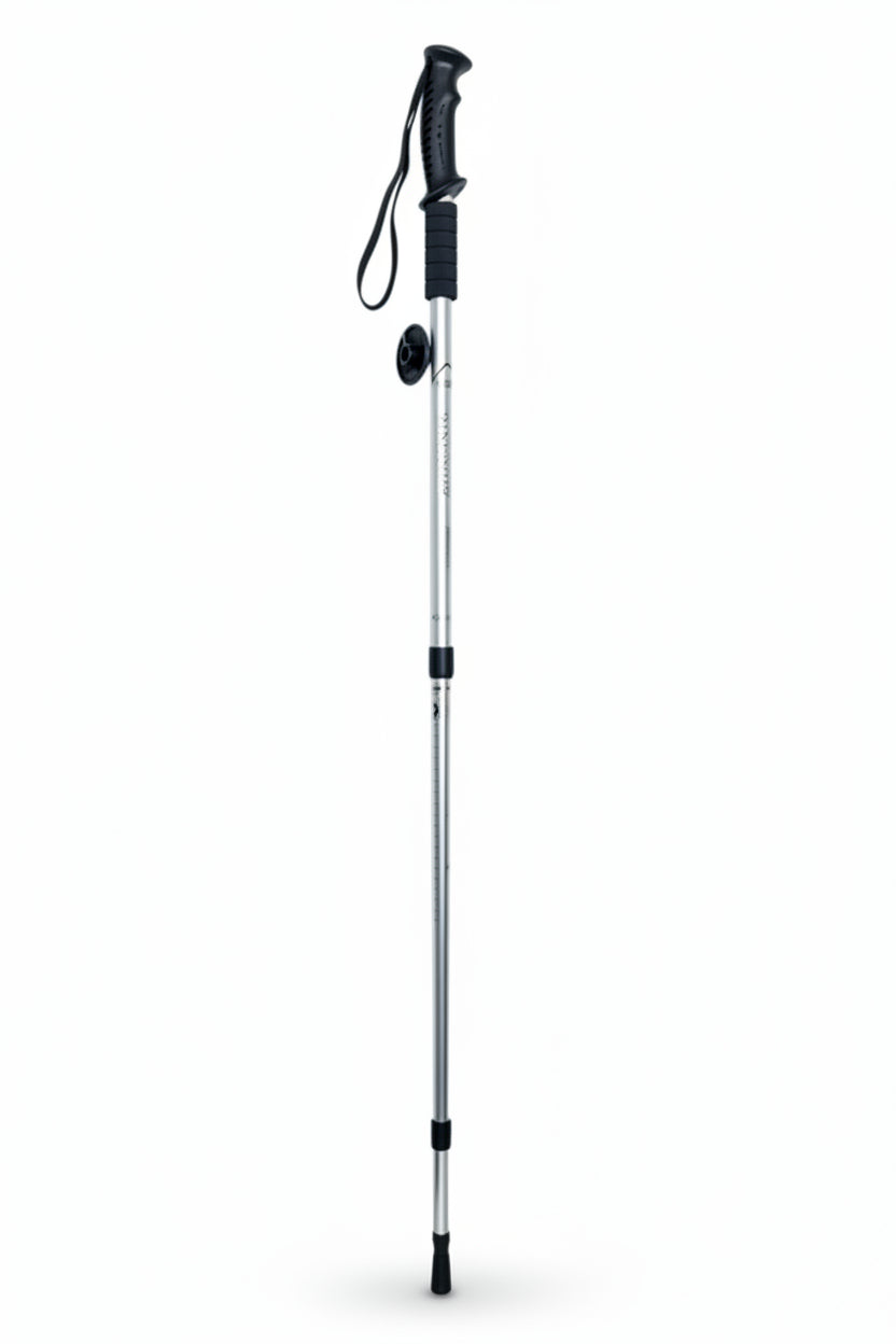 Ergonomic Grip Handle Hicking Silver Stick