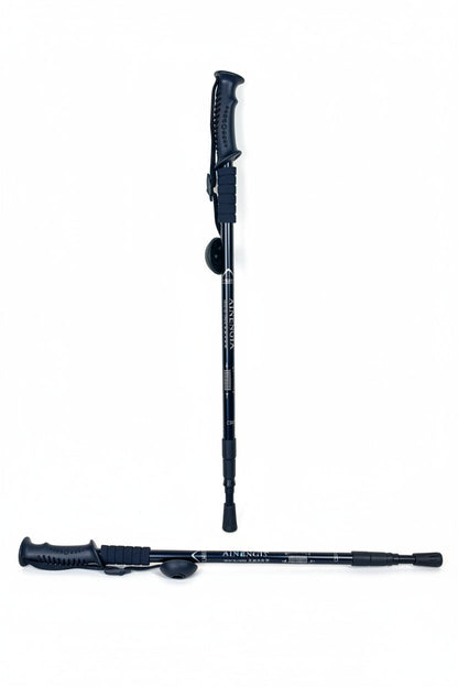 Ergonomic Grip Handle Hicking Black Stick