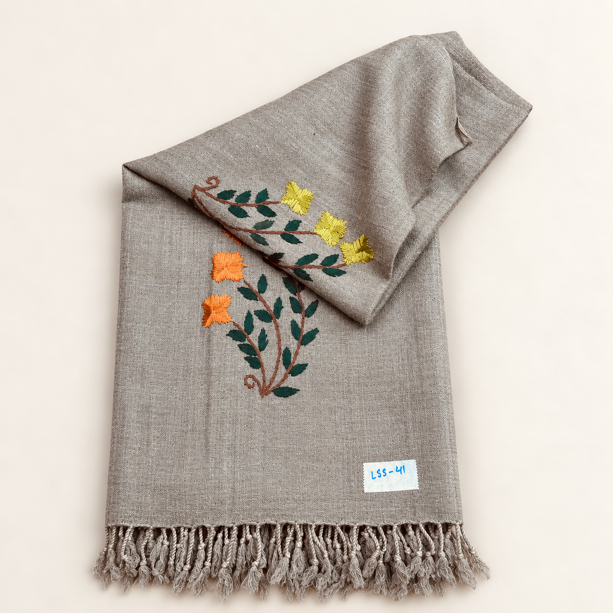 Ladies Swati Handmade Woolen Shawl , Article No LSS-041.