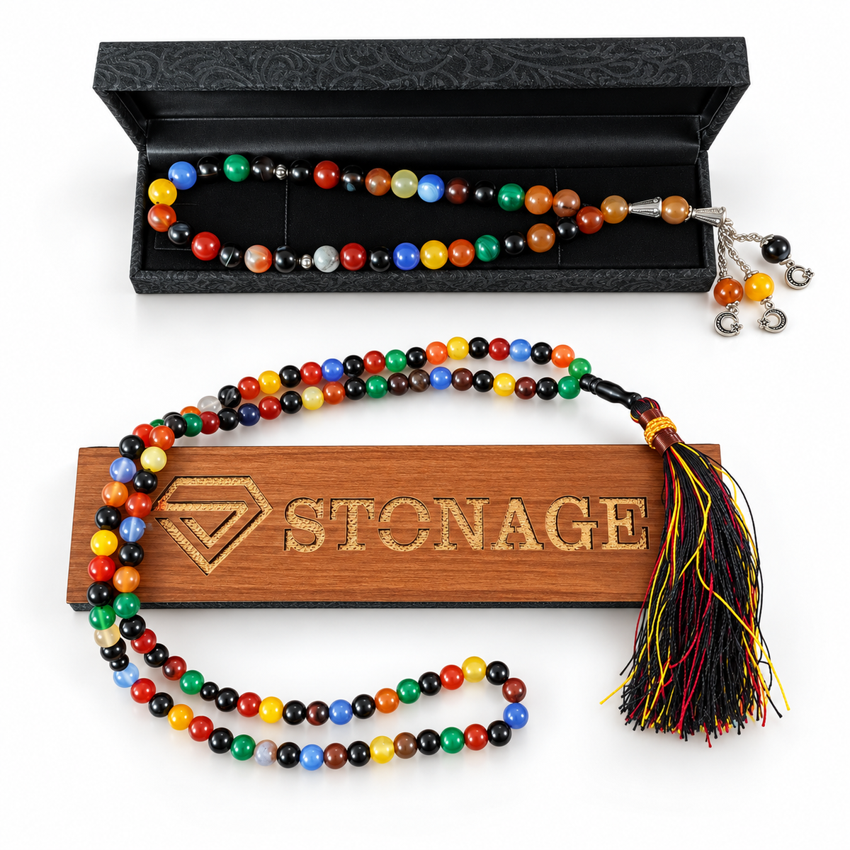 Bachat Offer , Ummul Baneen  Pack of 2, (100 Beads + 33 Beads) . Natural Original Gem-stone