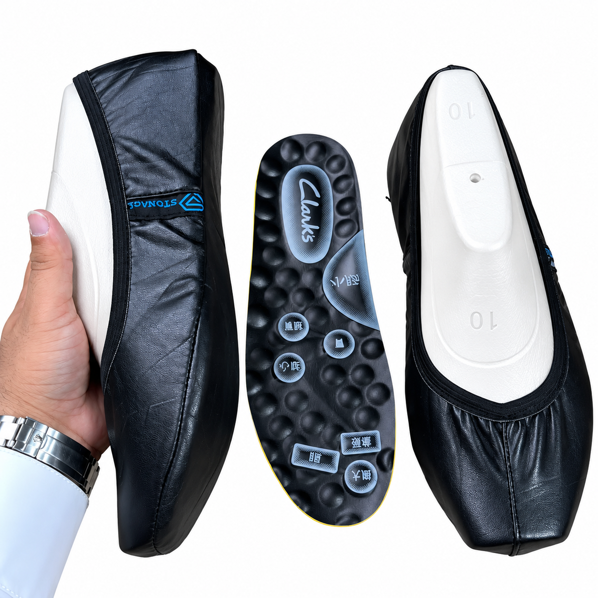 Medicated  Hnadmade  Half Moza,  Clark's Insole Inside