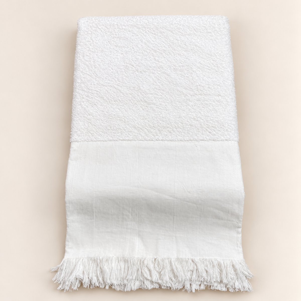 Premium⁺ , 100 % Pure Cotton, 60 double thread - Full Towel Double-Sided, Super Soft & Absorbent Ihram .
