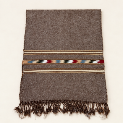 Handmade Soft , Wool  Mufflers-  Brown