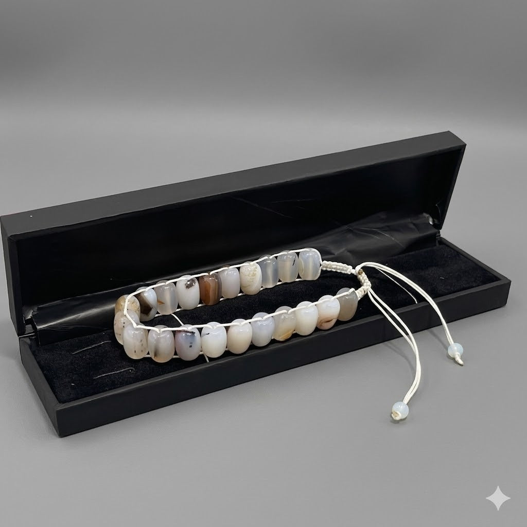 Turkish Round  White  Aqeeq  Stone Tasbeeh 21 Beads