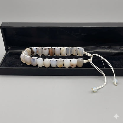 Turkish Round  White  Aqeeq  Stone Tasbeeh 21 Beads