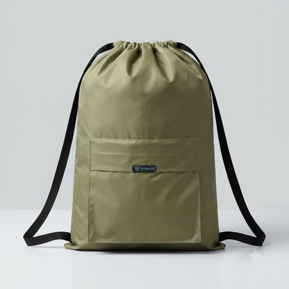 Drawstring Bag – , Waterproof, All-Purpose for Hajj Umrah College/Uni , Gym & Daily Use (Olive Green)