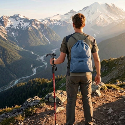 Stonage Drawstring Backpack & Trekking Pole Kit ( 50 % off on Drawstring Bag)