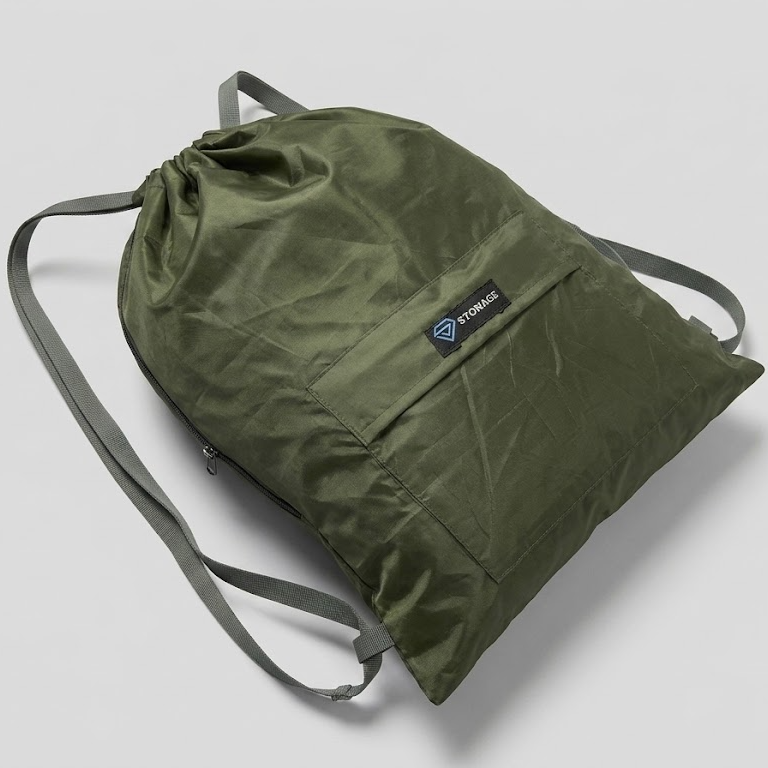 Single , Drawstring Bag – , Waterproof, All-Purpose for Hajj Umrah College/Uni , Gym & Daily Use (Olive Green)