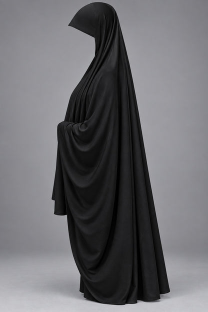 Ihram Un Nisha- Modest & Comfortable Hajj / Umrah Attire-Black Color-Free Size