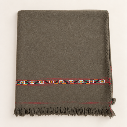 Herati - Handmade Wool Shawl,  Brown