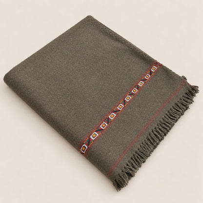 Herati - Handmade Wool Shawl,  Brown