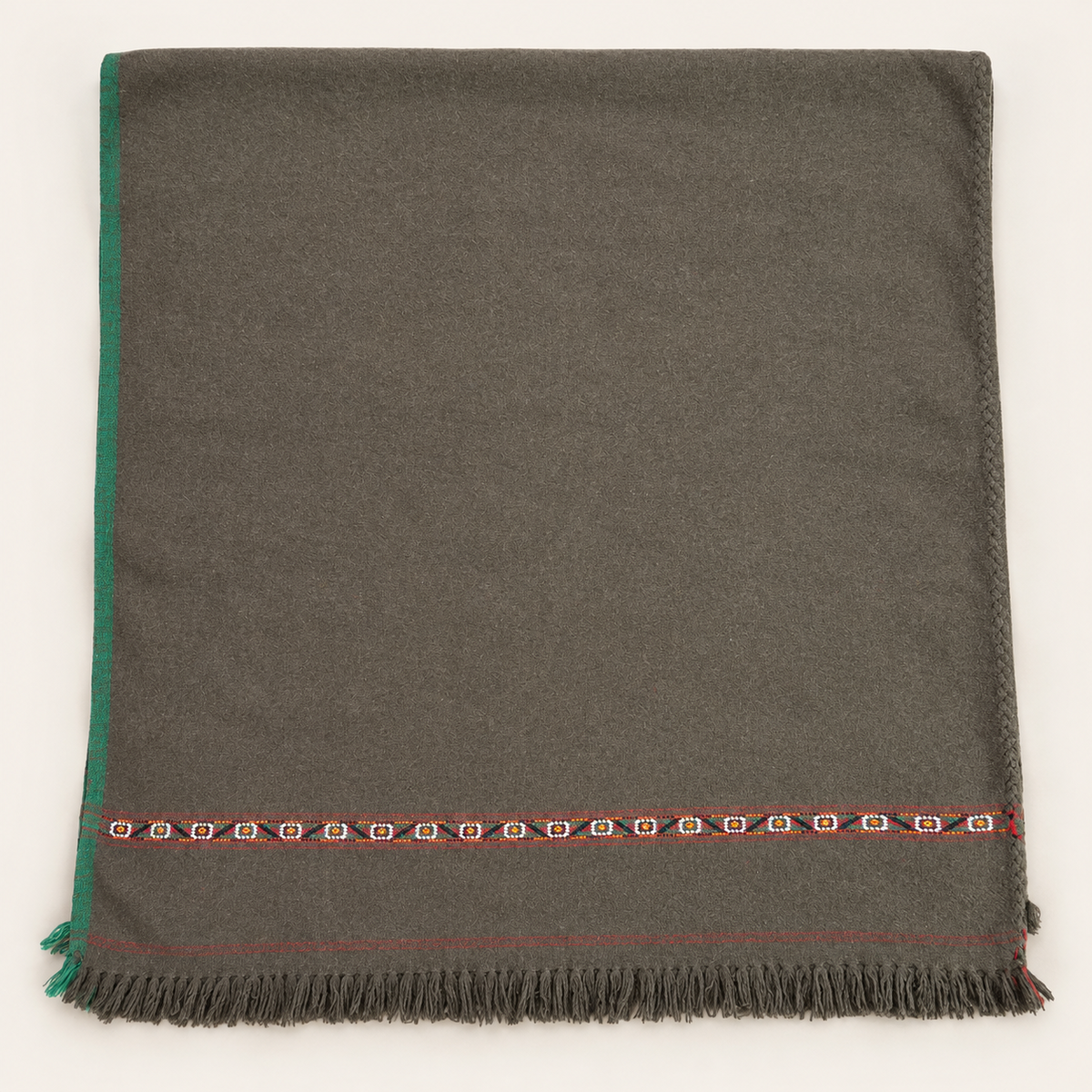 Herati - Handmade Wool Shawl,  Brown