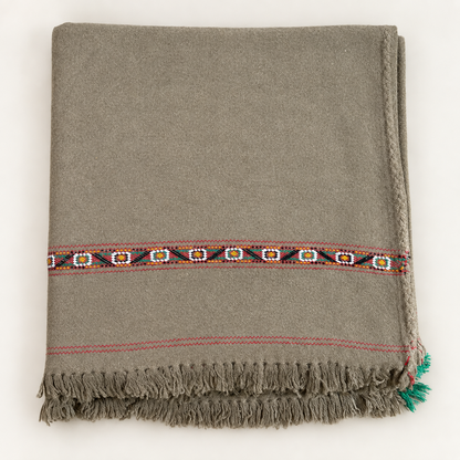 Herati - Handmade Wool Shawl,  Light Brown