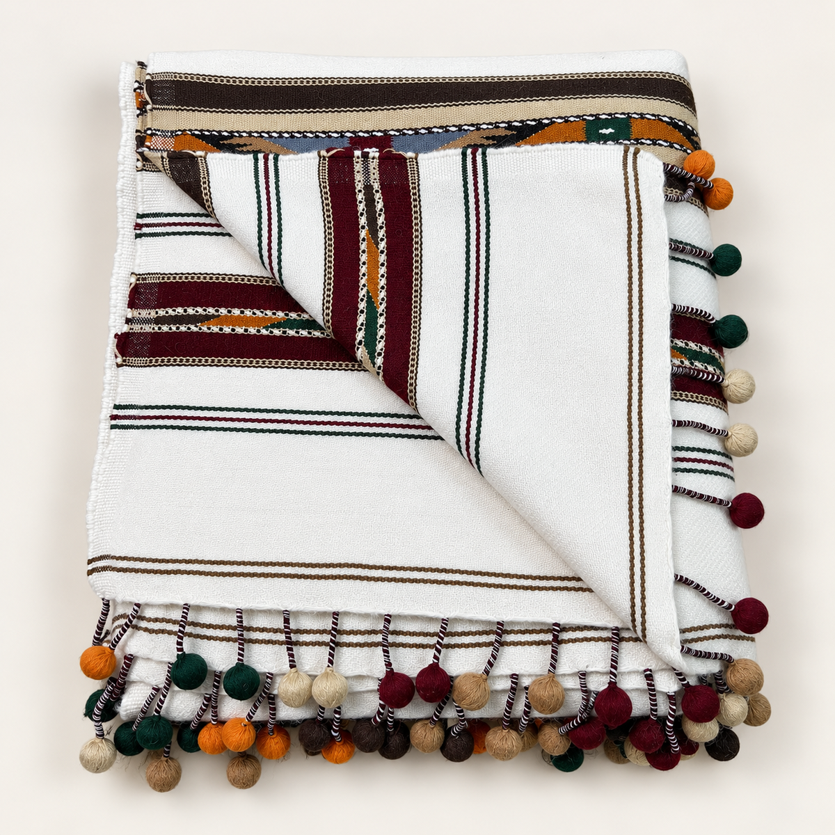 Stonage Swati Gulbahar 3 Gola Handmade Pure Wool Sharhi